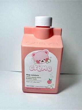 White Peach Bliss Bubble Bath  – Creme Shop NEW